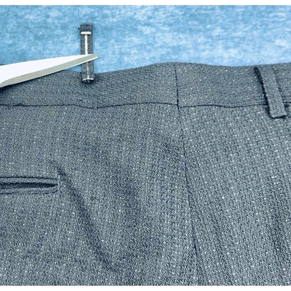 Tailored‎ by Bonacci Mens Black Textured Pinstripe Tuxedo Suit Shawl Lapel USA